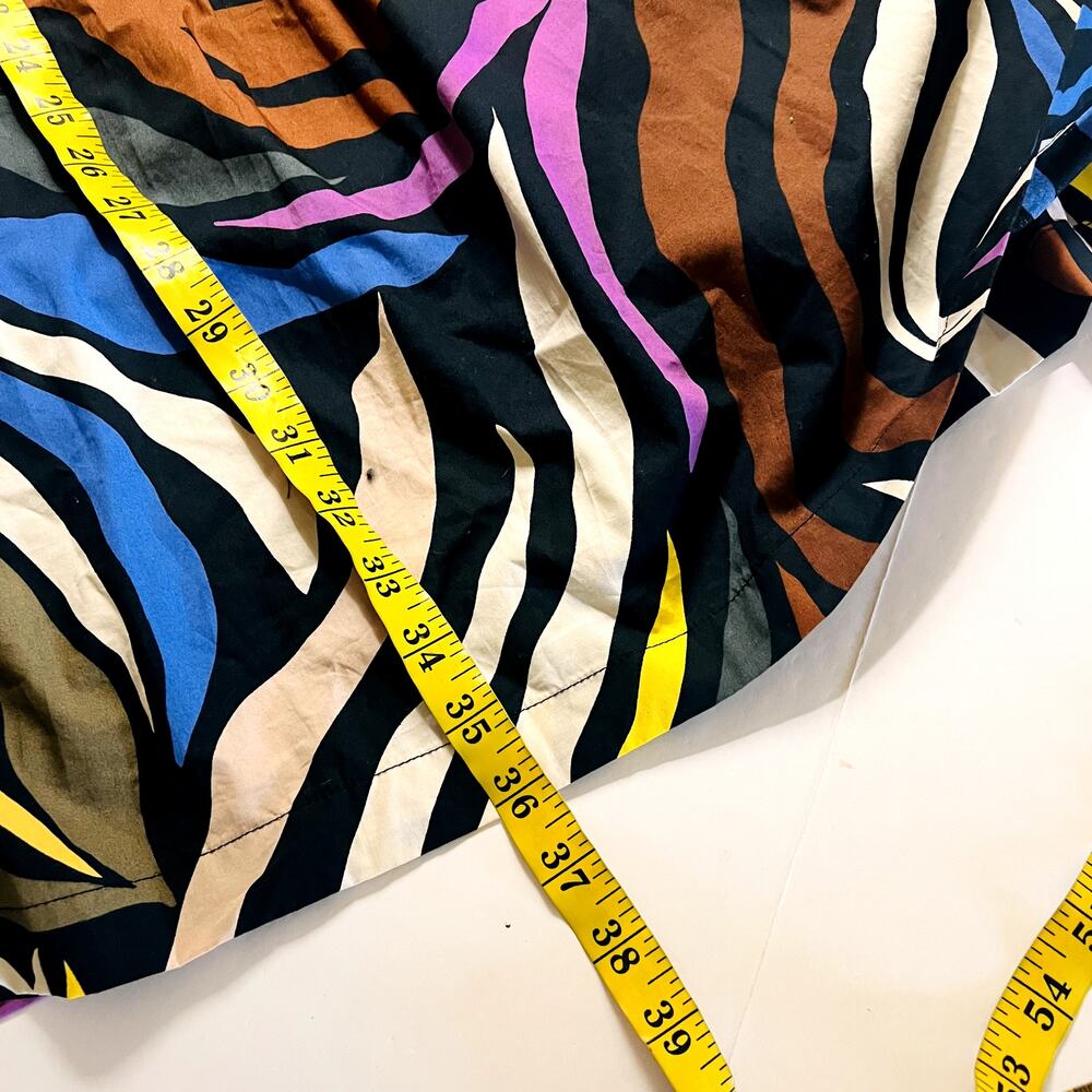 Who What Wear Puff Sleeve Dress Size L Large Multicolored - Picture 10 of 11